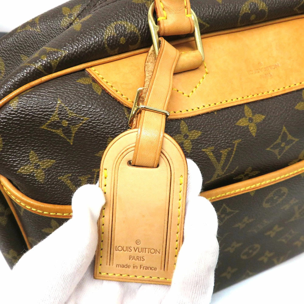 LOUIS VUITTON Deauville Handbag Bowling Vanity Monogram Brown - Picture 9 of 11